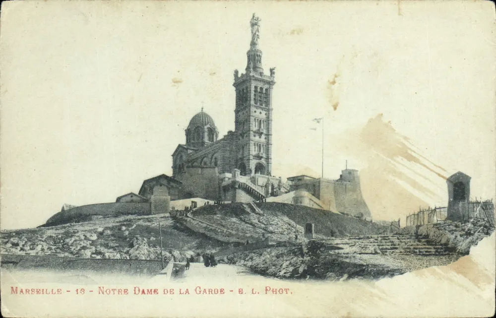 Marseille — Notre Dame de la Garde — E. L. Phot. - Frente