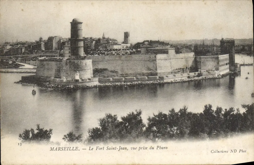 Marseille — Fort Saint-Jean, Ansicht vom Pharo — Collections ND Phot - Vorderseite