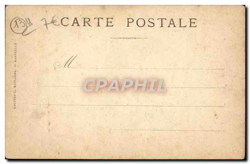 Marselha — A Catedral — Edição C. Maillière, n°4 - Verso