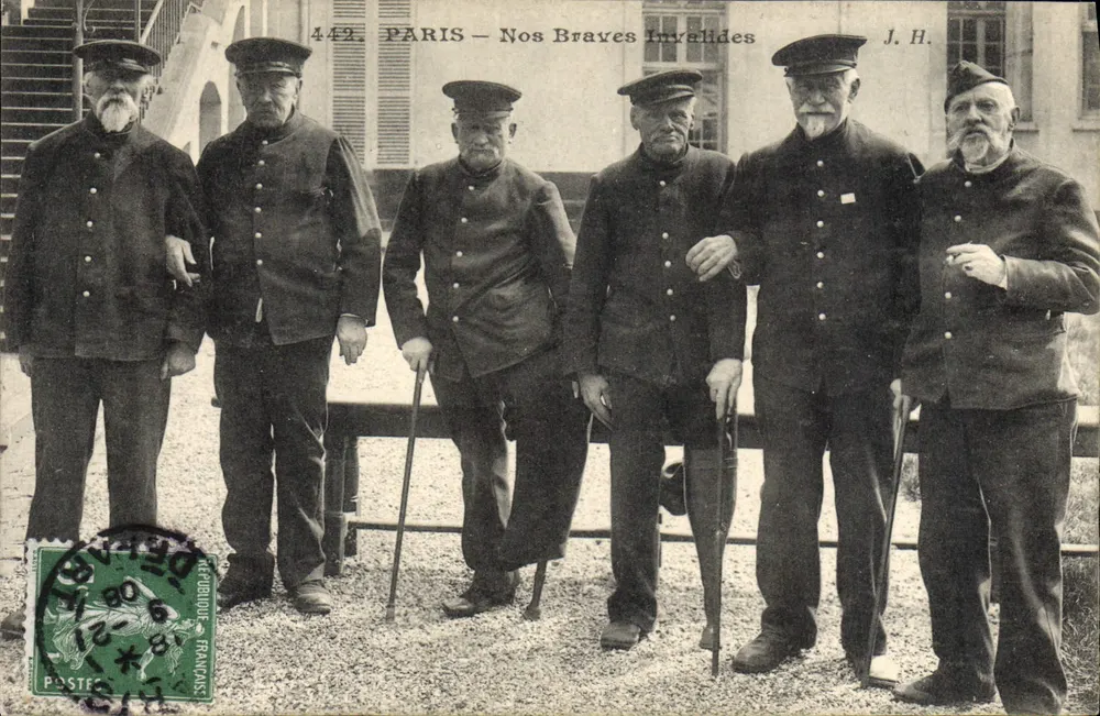 PARIS — Unsere tapferen Invaliden — J.H. - Vorderseite