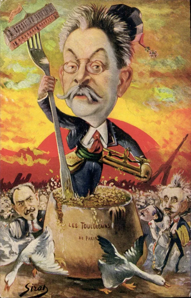 Die Toulousianer von Paris — satirische Karikatur — Sirab - Vorderseite