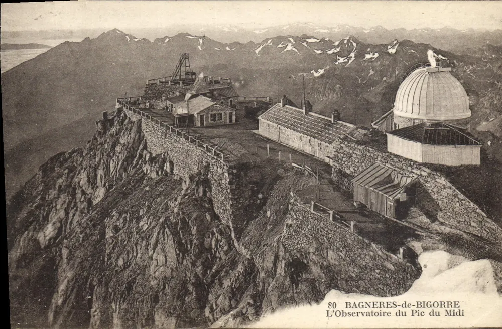 Das Observatorium des Pic du Midi — Bagnères-de-Bigorre — unbekannter Verlag, Nr. 80 - Vorderseite