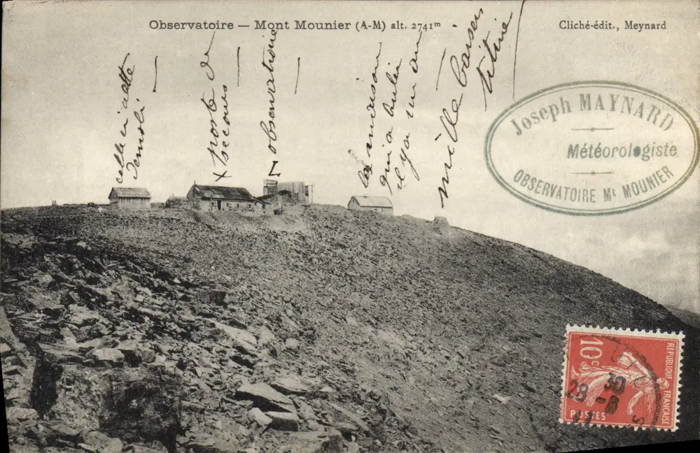 Observatorium — Mont Mounier (A-M) hoogte 2741m — Cliché-édit. Meynard - Voorkant