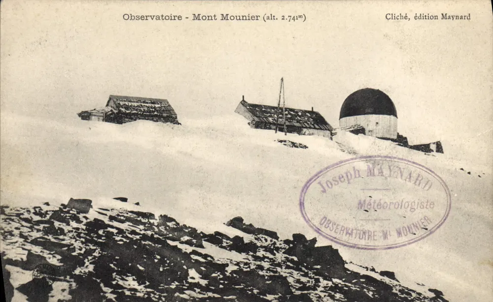 Observatório — Mont Mounier (alt. 2.741m) — cliché edição Maynard - Frente