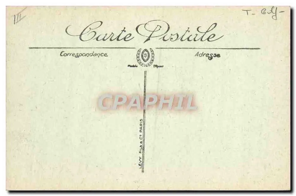 Vichy — O Golf-Club — editor Lévy Frères, n° 232 - Verso