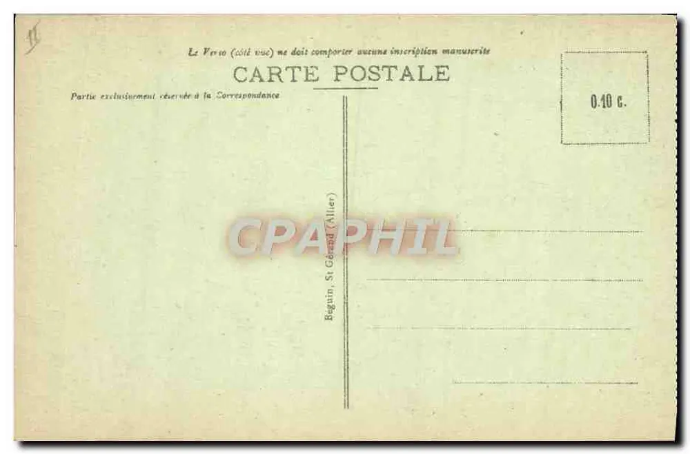 Vichy - O Golfe — editor desconhecido, n° 426 - Verso