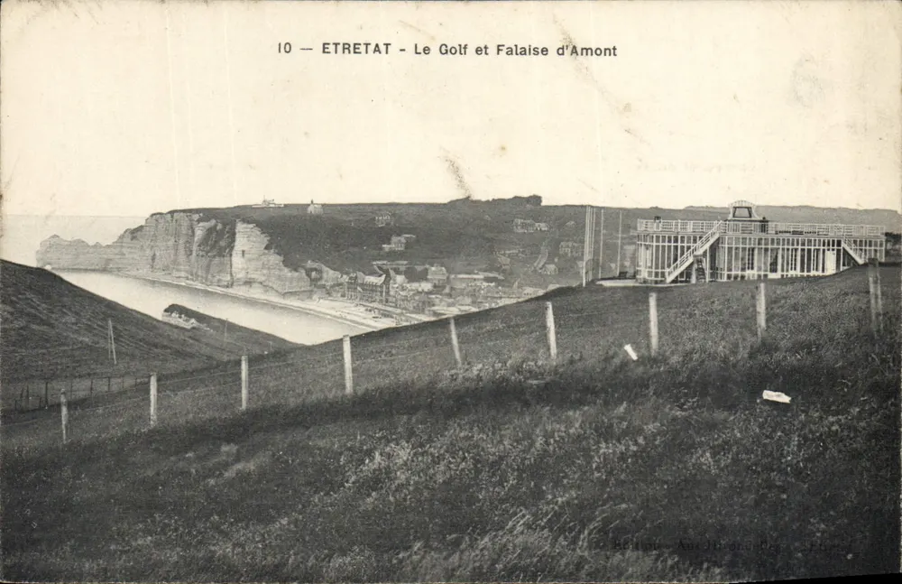 Etretat — Der Golf und die Falaise d'Amont — Éditions Auc Héron des Étretat - Vorderseite