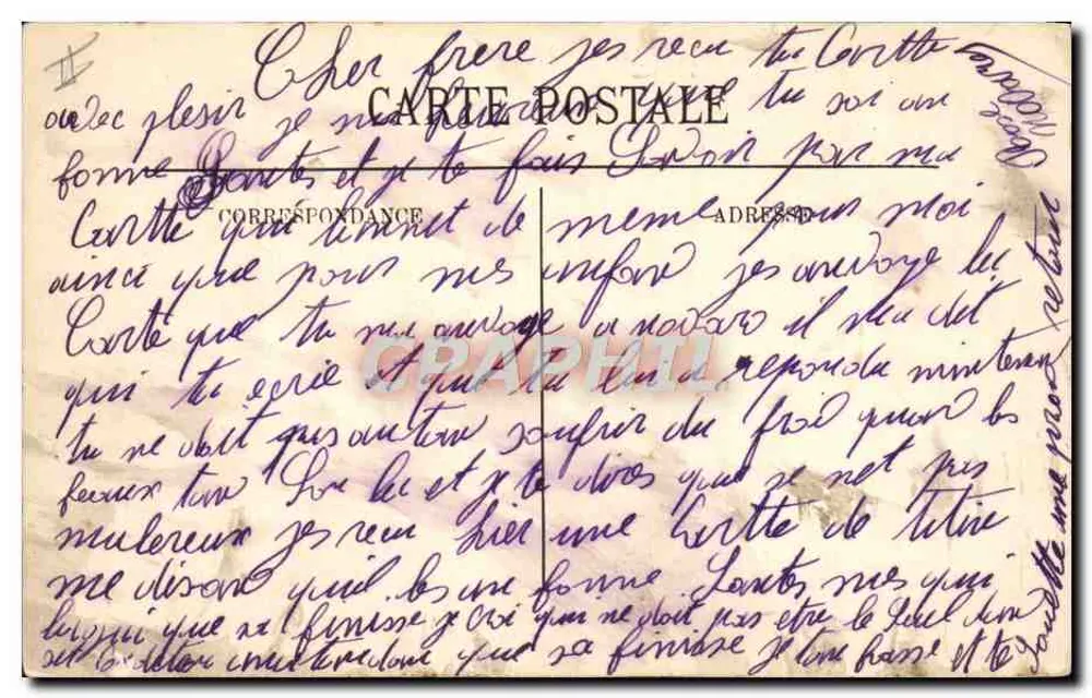 Marseille — Dampfer auf See — LL. n°298 - Rückseite