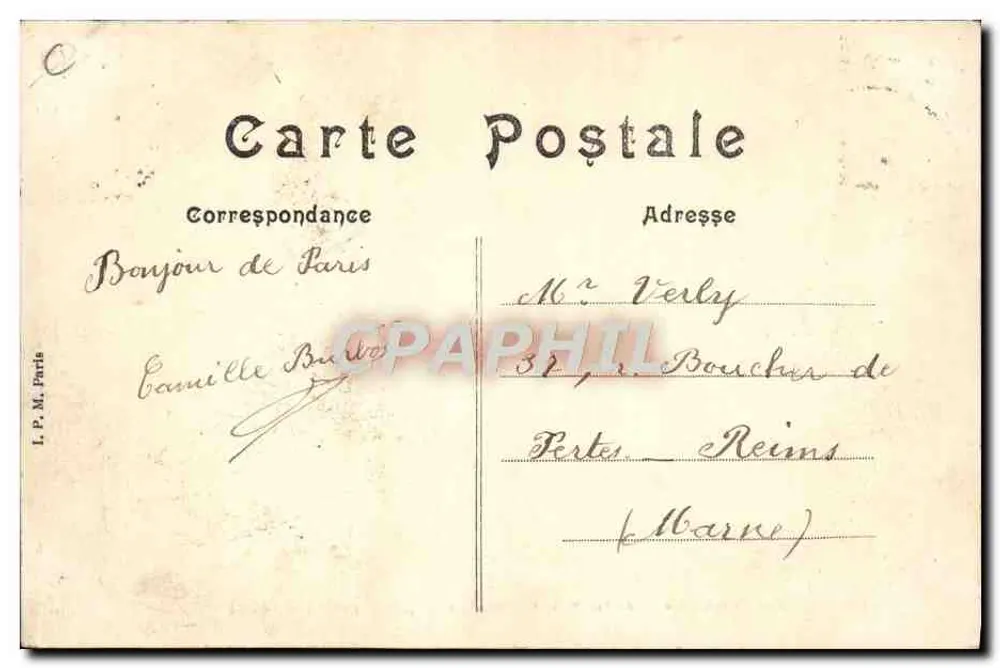 PARIS - Jardin des Plantes - L'Éléphant Rachel — Verlag L.P.M. Paris, Nr. 214 - Rückseite
