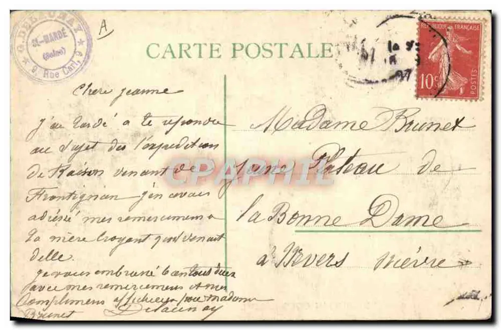 Exposition coloniale — Les éléphants de l'Inde — éditeur A. Dresden - Verso