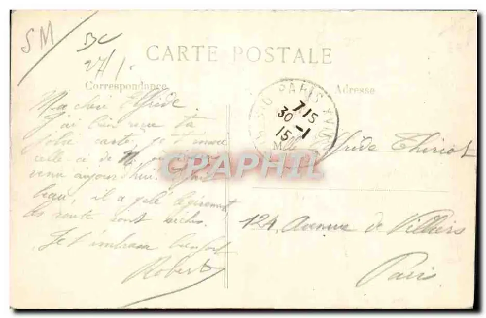 Gefangene Deutsche in Reims — Der Krieg von 1914 — L. C. H. Paris - Rückseite