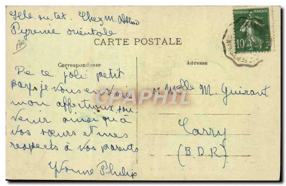 Grupo de Catalãs — Perpignan (P.-O.) — J. Fau, Perpignan - Verso