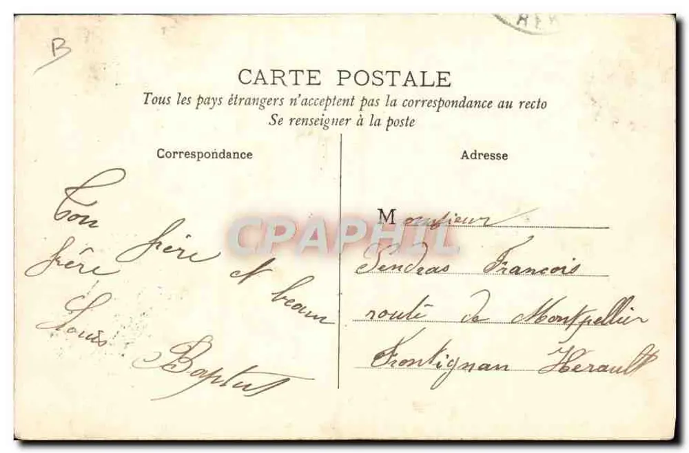 Grupo de CATALANES — Perpignan — editor não visível - Verso