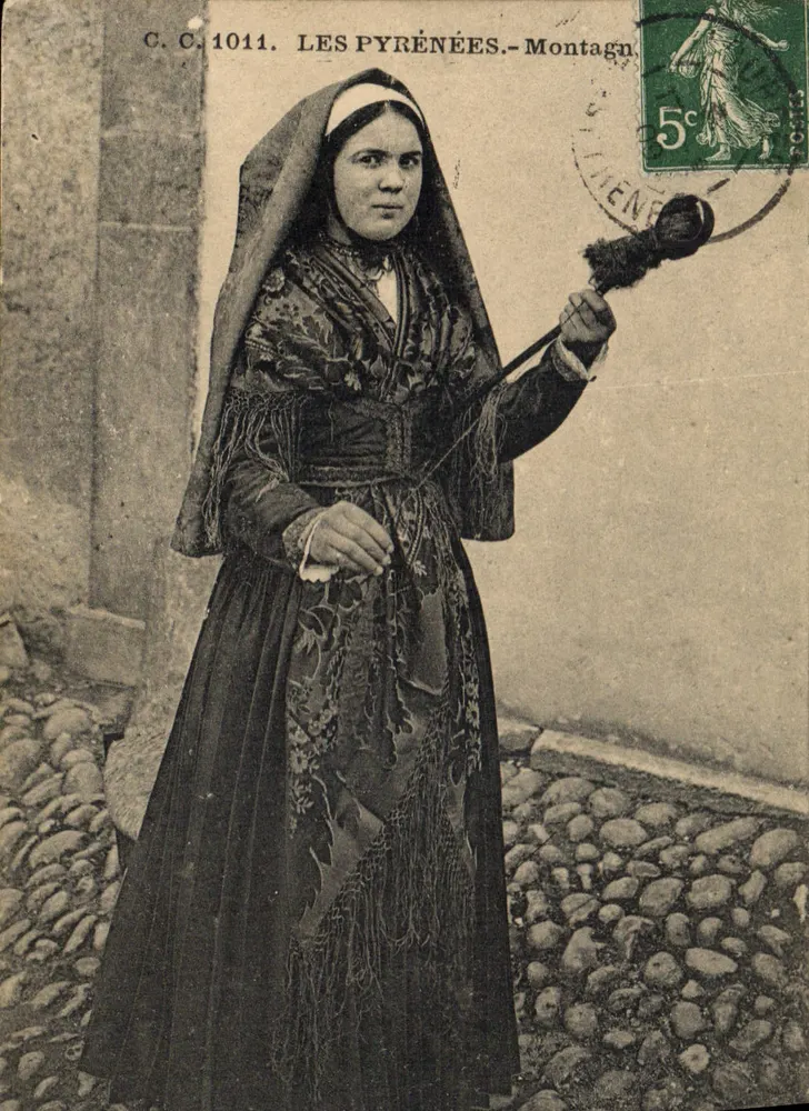 Mulher montanhesa das Pirineus — Montanhas — C.C. 1011 - Frente