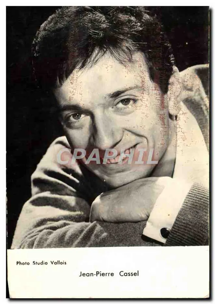 Jean-Pierre Cassel — portrait souriant — Photo Studio Vallois - Frente