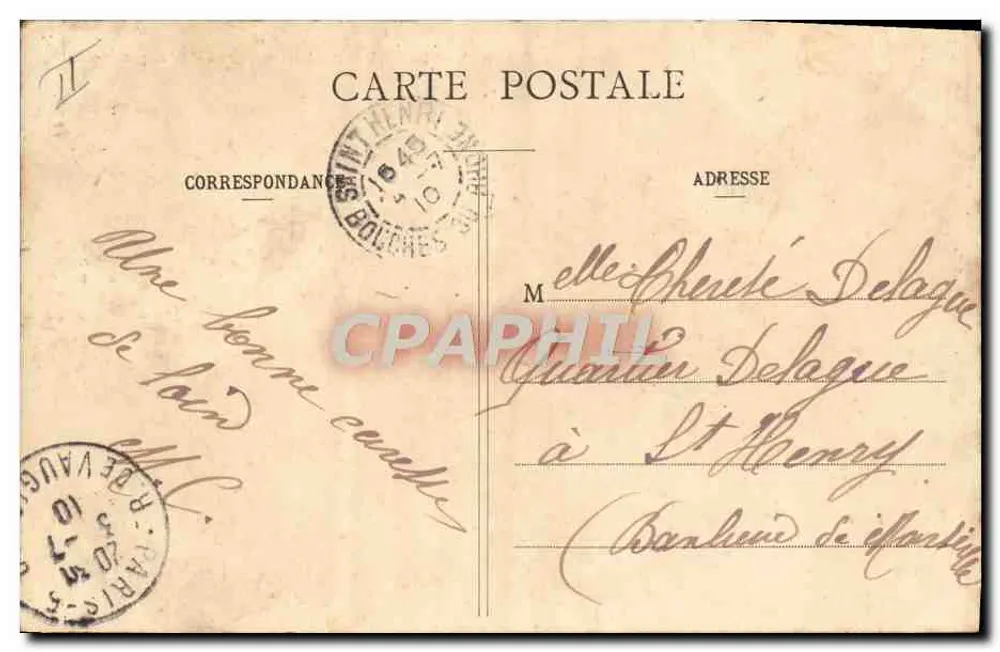 Paris - Parc Montsouris - L'Équatorial — anonymer Verlag, n° 582 - Rückseite