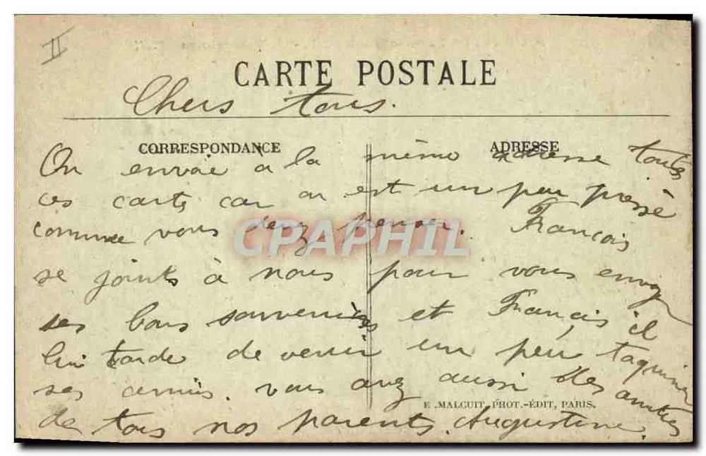 Paris - Parc Montsouris - Das Observatorium — E.M. — Nr. 5274 - Rückseite