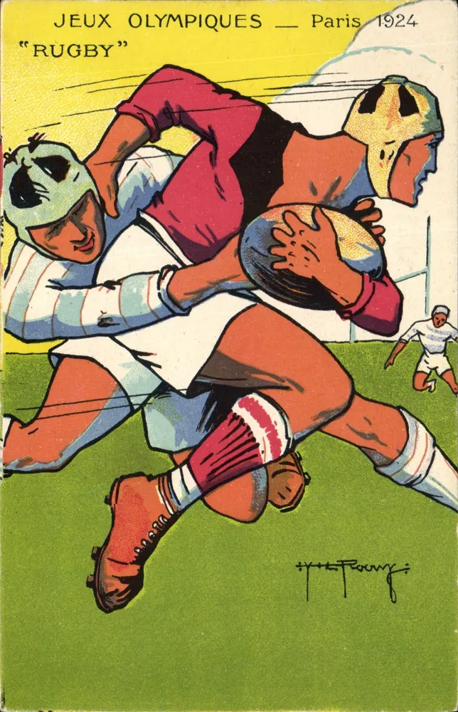 Olympische Spiele — Paris 1924 — Rugby — Typho P. Romy - Vorderseite