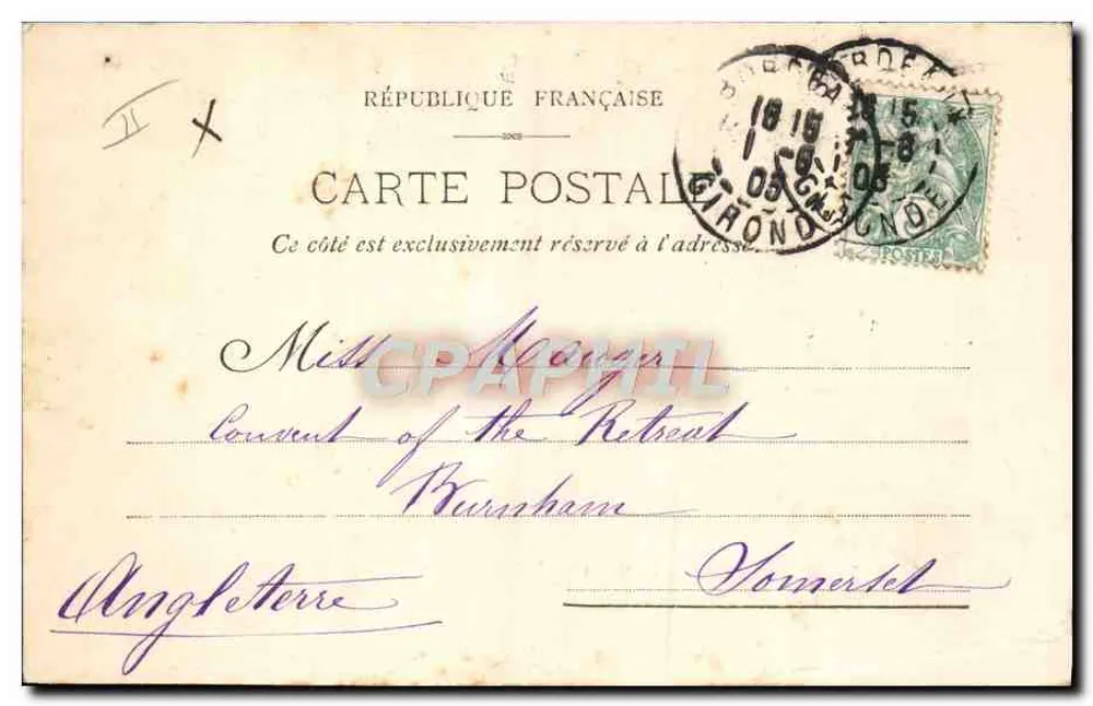 L.M.Bx. — A Amazônia — Novo navio — G. Chariol, Bordeaux - Verso