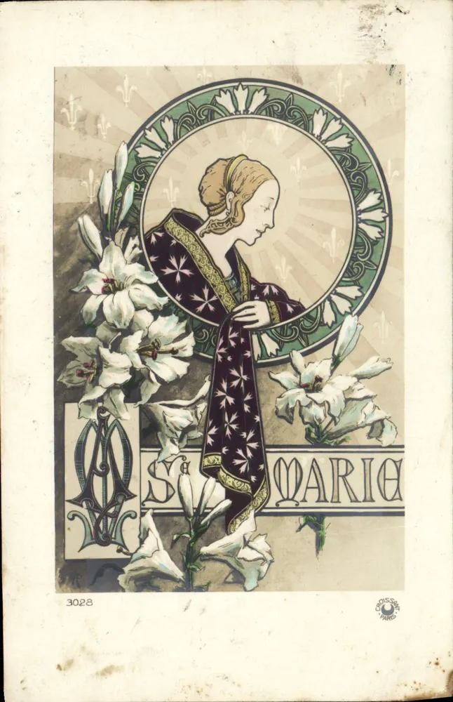 Sainte Marie — Art Nouveau-Illustration — Verlag Croissant Paris n°3028 - Vorderseite