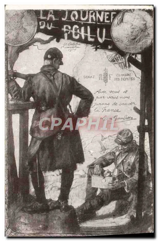 Journées du Poilu — 31. Oktober - 1. November 1915 — J. Lepaute, trop. Édit. - Vorderseite