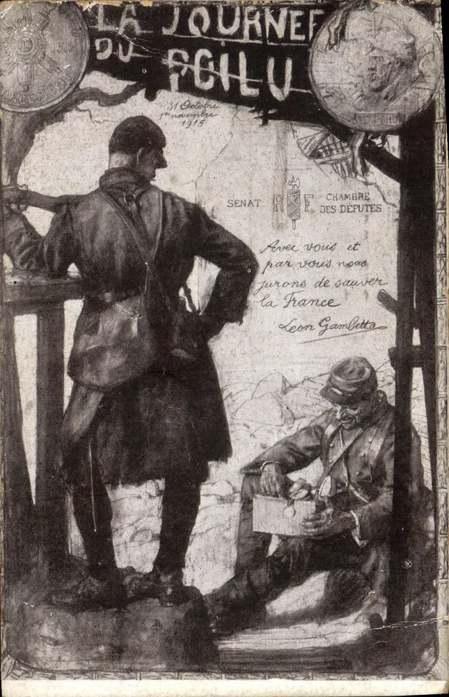 Tage des Poilus — 31. Oktober - 1. November 1915 — L. Lapoint, Verlag, 72, rue Daufret, Paris - Vorderseite