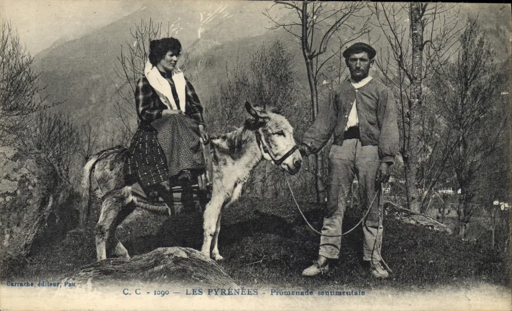 Os Pirineus — Caminhada sentimental — Carrache, editor, Pau - Frente
