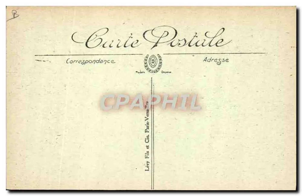 Uma Guardiã de Gansos — Cenas e Tipos dos Pirineus — n°4 — Editor Lévy Fils et Cie, Paris-Versailles - Verso