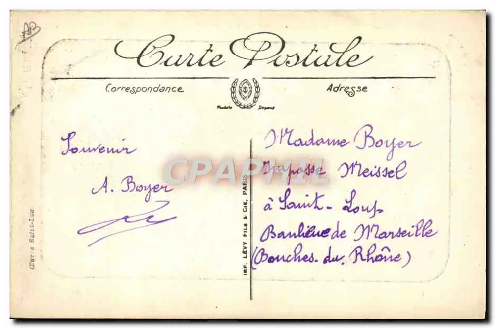 Pastor das Pirineus — Cenas e Tipos das Pirineus — LL - Verso
