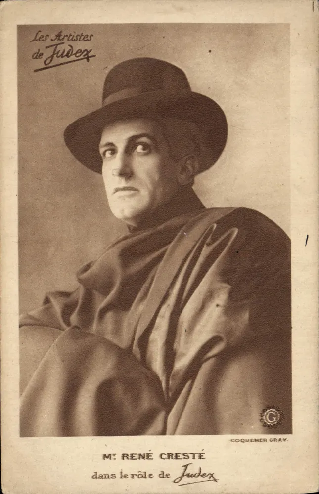 M. René Cresté in de rol van Judex — Coquemer Grav. - Voorkant