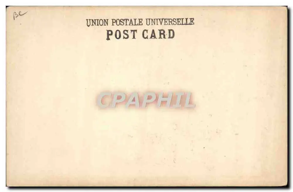 Cena de recompensa — ilustração — União Postal Universal - Verso