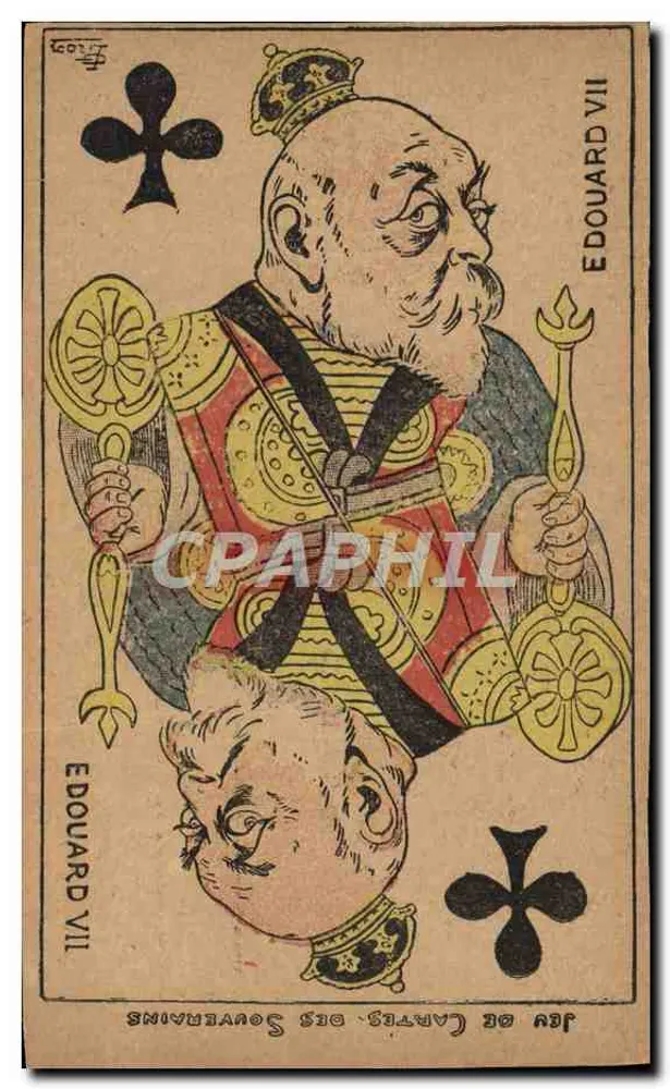 Edward VII — König der Karten — Karten-Sammlung der Monarchen - Vorderseite