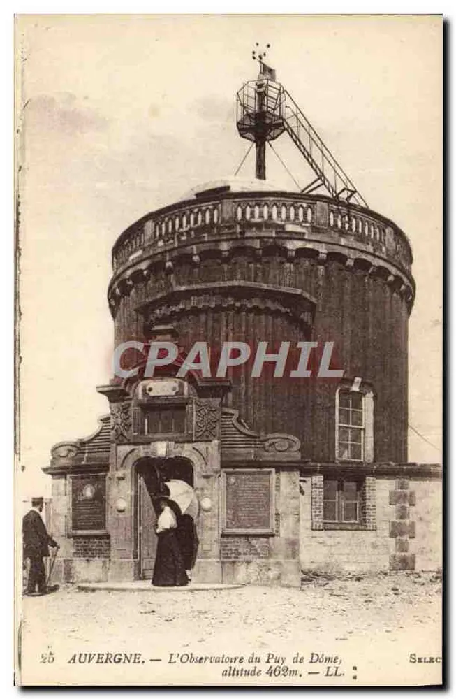 Auvergne — Das Observatorium des Puy de Dôme — Höhe 462m — LL - Vorderseite