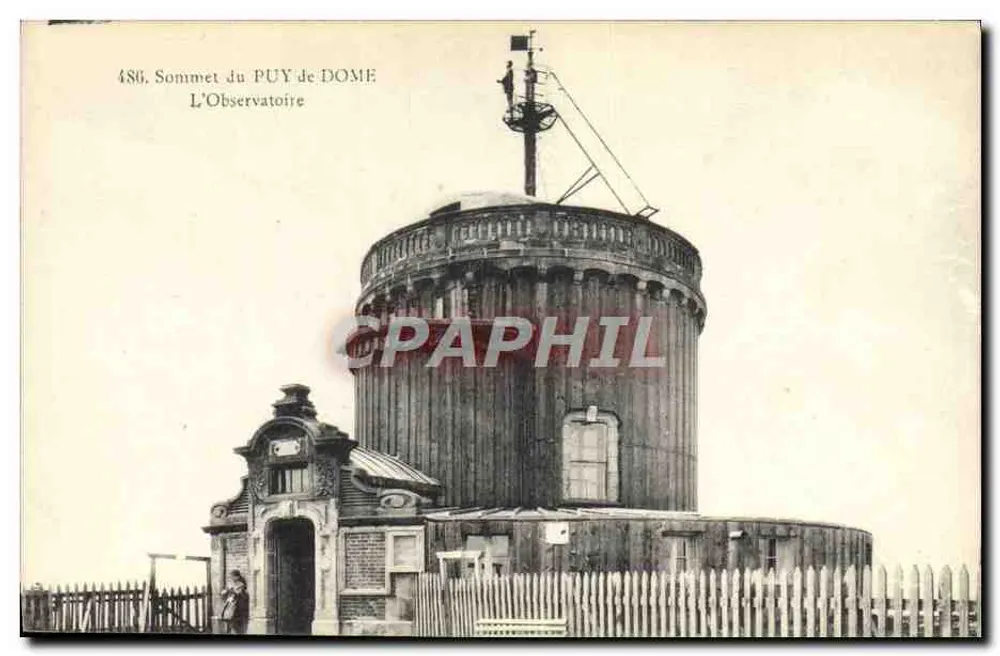 Gipfel des PUY DE DOME — Das Observatorium — Edit. G. d'O. - Vorderseite