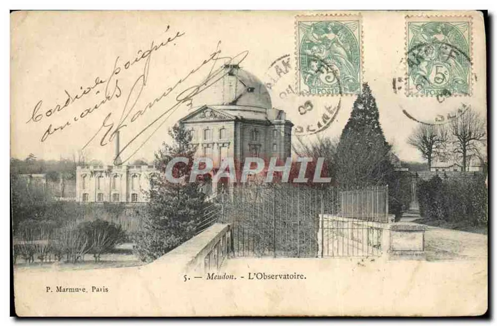 Meudon — O Observatório — P. Marmuve, Paris, n°5 - Frente