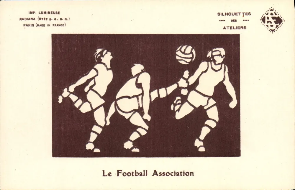 Associação de Futebol — A Associação de Futebol — Imp. Lumineuse Radiana (Btée S. G. D. G.) Paris (Made in France) - Frente