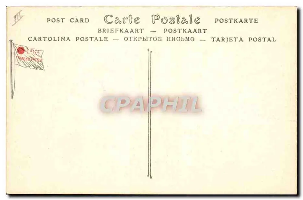 Postschiff Duc d'Aumale — Compagnie Générale Transatlantique — Postdienste der Mittelmeerkompanie - Rückseite