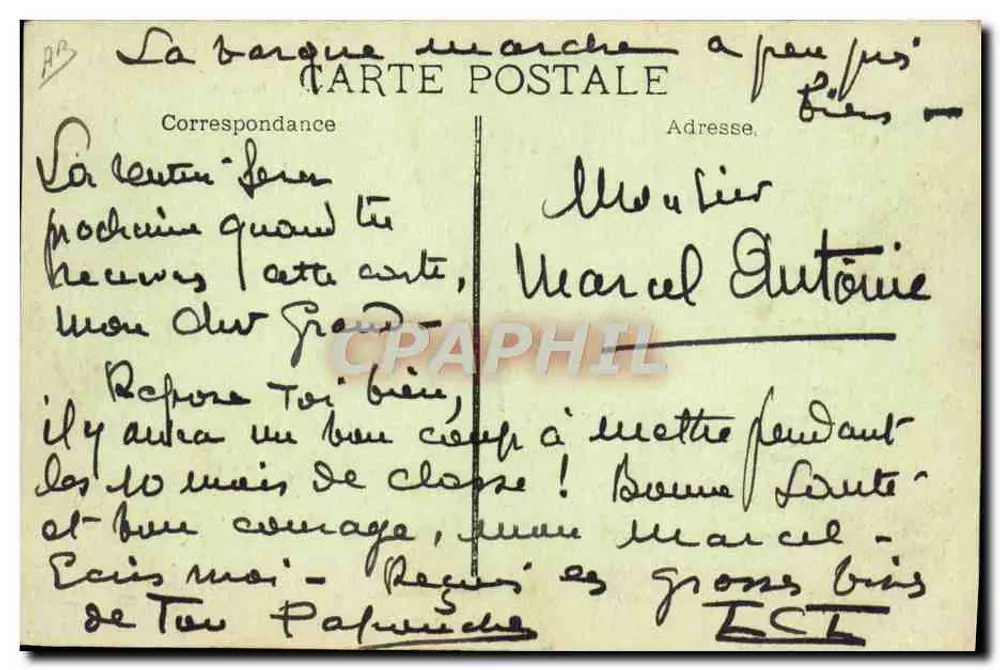 D'Artagnan — Dampfschiff der Gesellschaft der Messageries Maritimes — unbekannter Verlag - Rückseite
