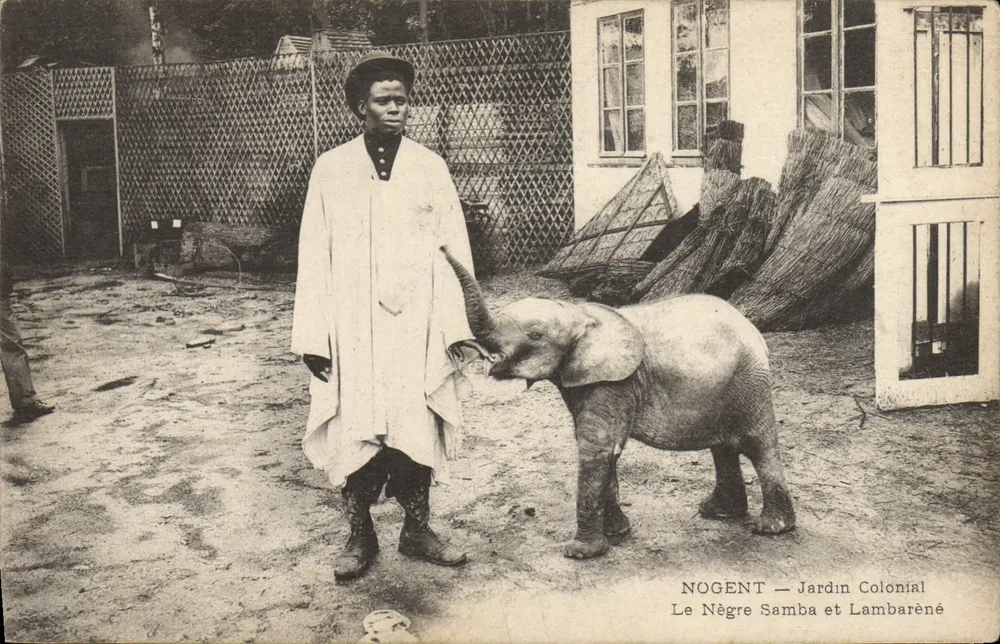 Nogent — Kolonialgarten — Le Nègre Samba und Lambarène - Vorderseite