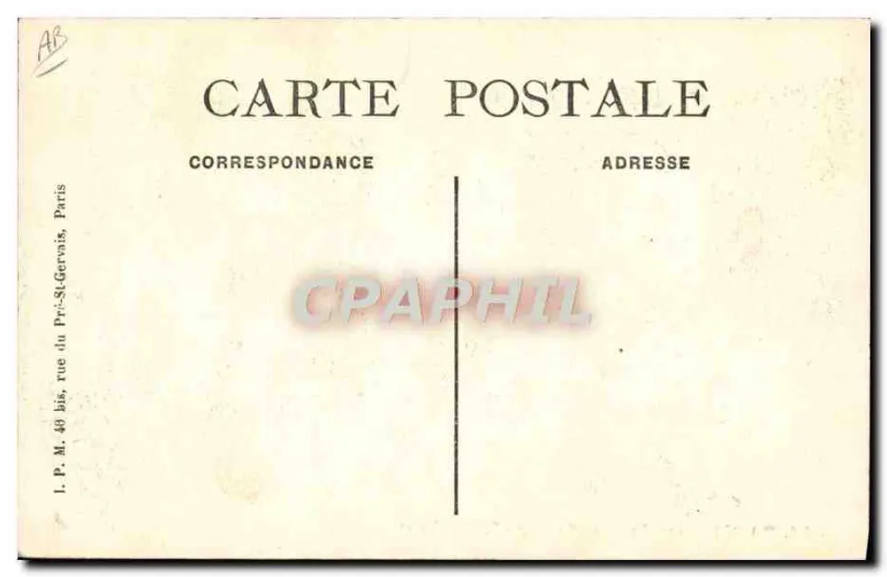 Paris - Jardin des Plantes - Der Elefant — Verlag P.M. 40 bis, rue du Pré-Saint-Gervais, Paris - Rückseite