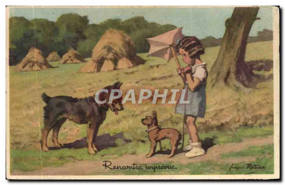 Unerwartete Begegnung — Jugend und Hunde — Joëlle Robon - Vorderseite