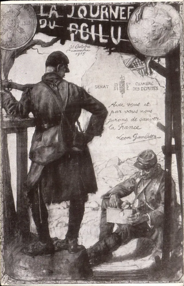 Journées du Poilu — 31. Oktober - 1. November 1915 — Verlag: Sénat und Chambre des Députés - Vorderseite