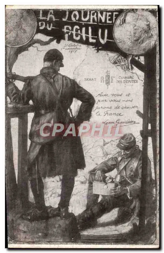 Journées du Poilu — 31. Oktober - 1. November 1915 — Verlag Lopina, Druckerei 75, rue Daufresne - Vorderseite