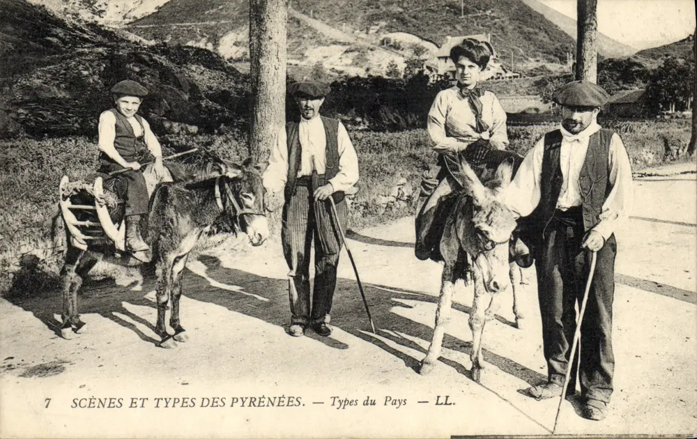 Cenas e Tipos dos Pirineus — Tipos do País — LL. - Frente
