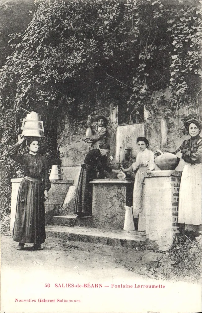 SALIES-de-BÉARN — Fontäne Larroumette — Neue Saliser Galerien n°56 - Vorderseite