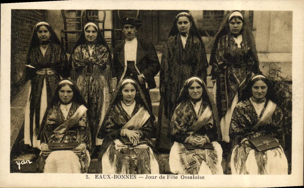 Eaux-Bonnes — Jour de Fête Ossaloise — Éditeur Yan, n°2 - Recto