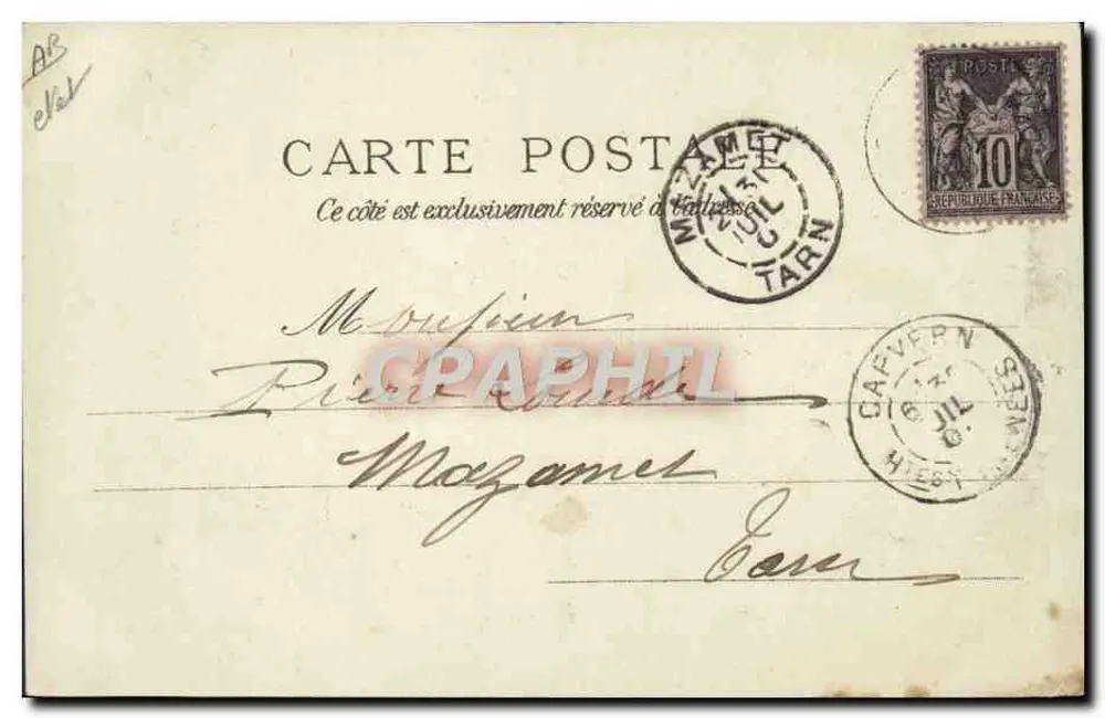 Atrelado Béarnês — Pirineus — editor F. Lourdes, n°2 - Verso