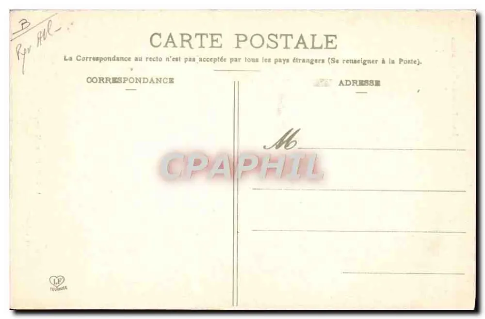 Tipo de Ossalais — As Baixas-Pirineus — Labouche Frères, Toulouse, n°164 - Verso