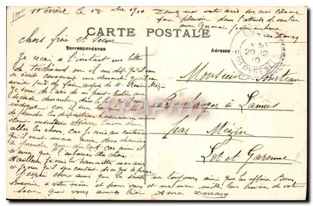 Tipos de paisagens — Trop pressé — MTIL n°3307 - Verso