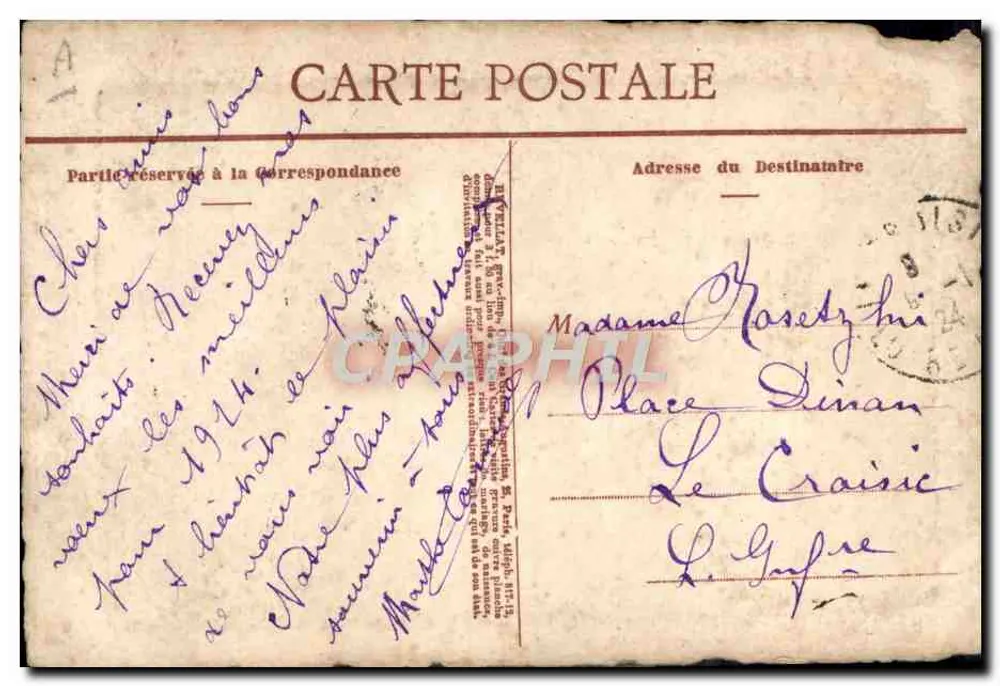 Les Deux Chemineaux — Verlag: Édouard Revellat, Paris — N° 23 - Rückseite